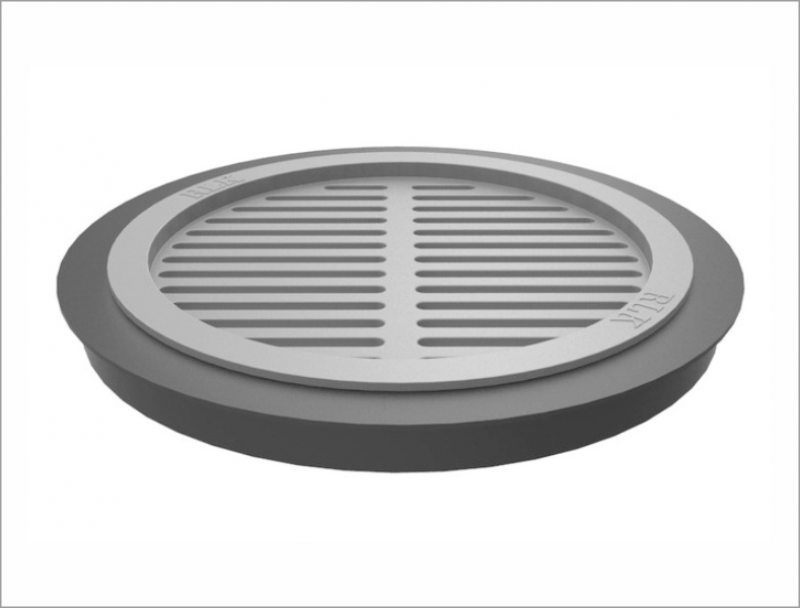 Grillrost aus Gusseisen mit Flansch 48 cm